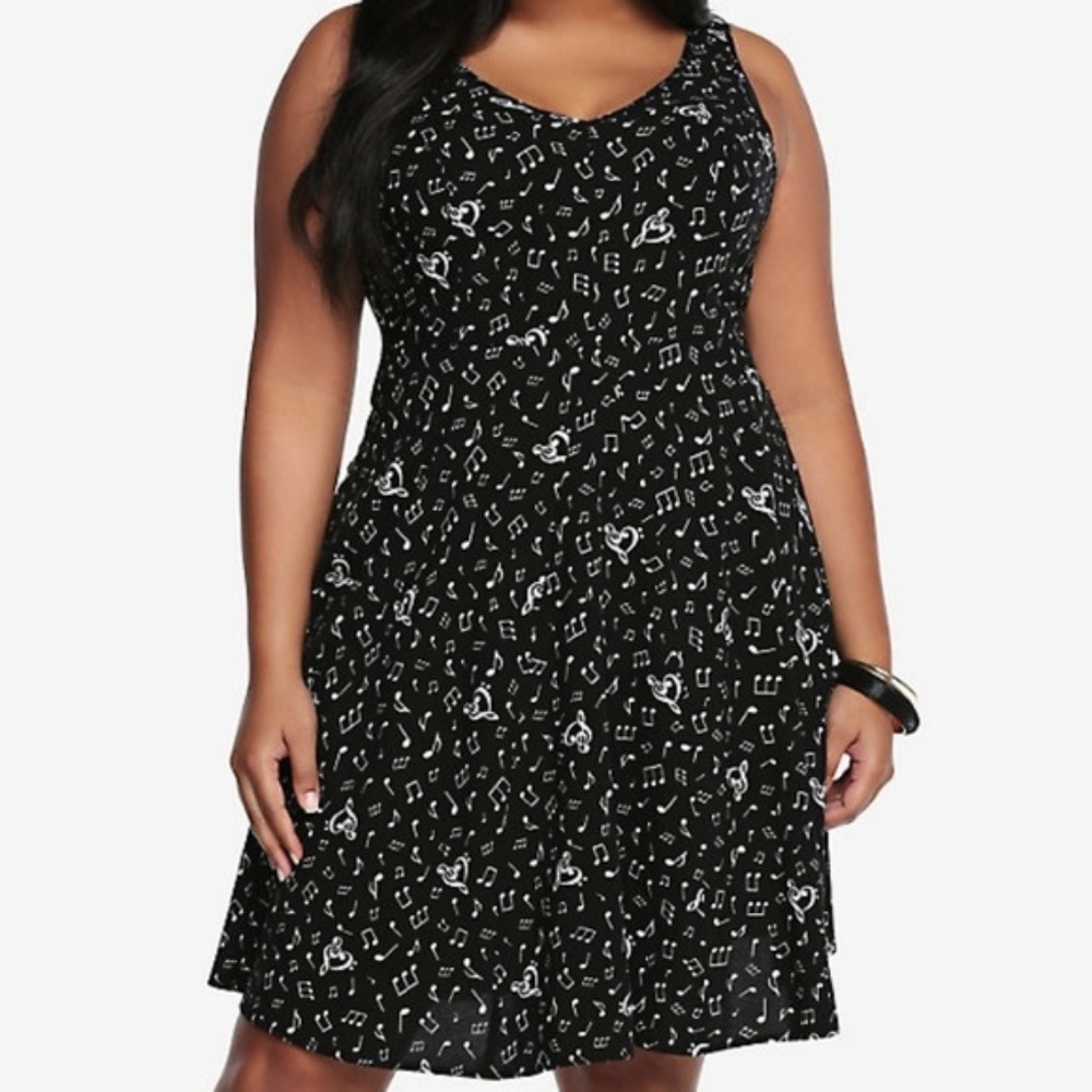 Music Note Skater Dress